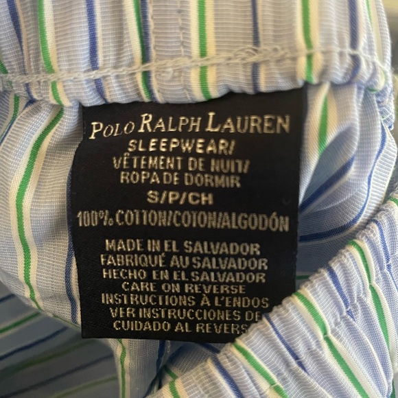 Polo Ralph Lauren Mens Pants Size S Pajama Lounge Bottoms Andrew Striped New - Picture 4 of 5